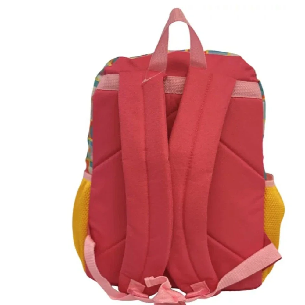 Peppa Pig Girls Pink 16 inch Backpack 5pc Set Lunch Bag Gadget Case New